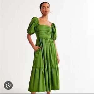 Abercrombie & Fitch Green Emerson Dress